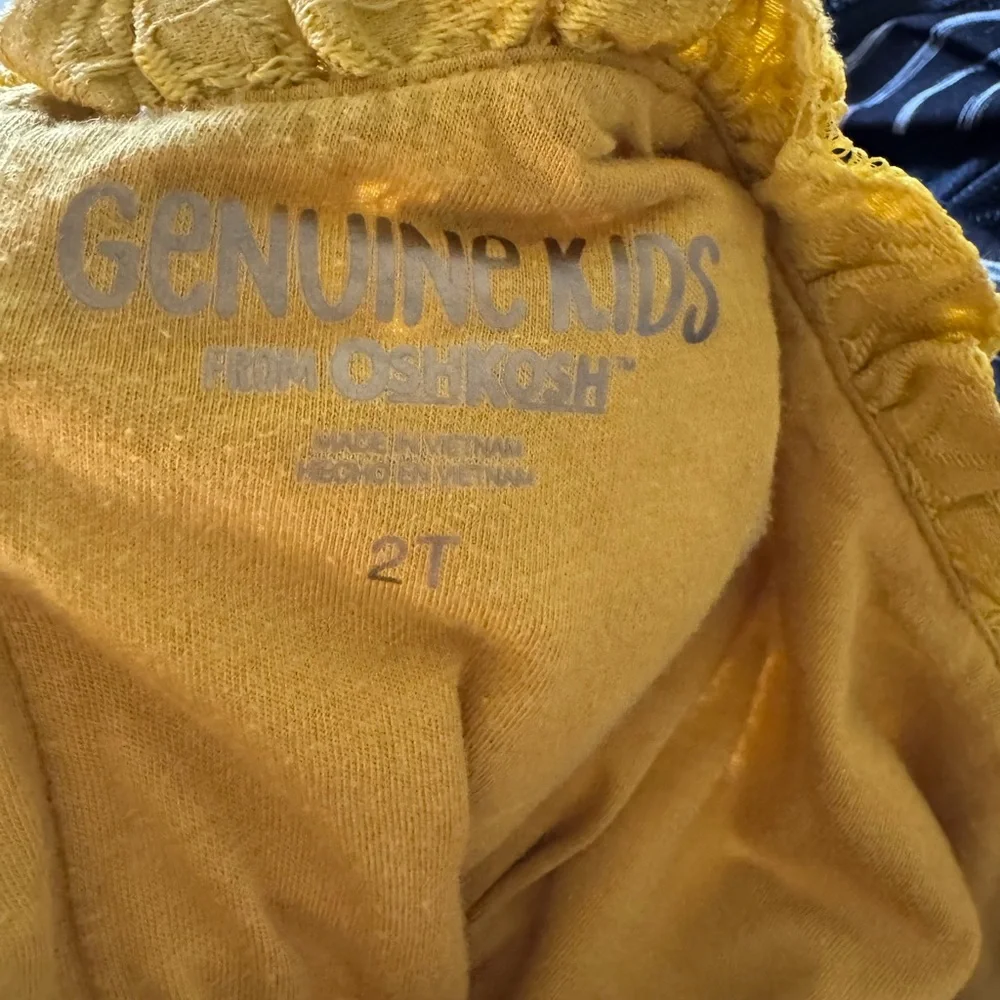 Genuine Kids from OshKosh Mustard Yellow Lace Dress - 2T